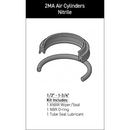 Parker - After Market Parts Hydraulic Cylinder Repair Kit- 1/2 Rod Kits RK02MA0051
